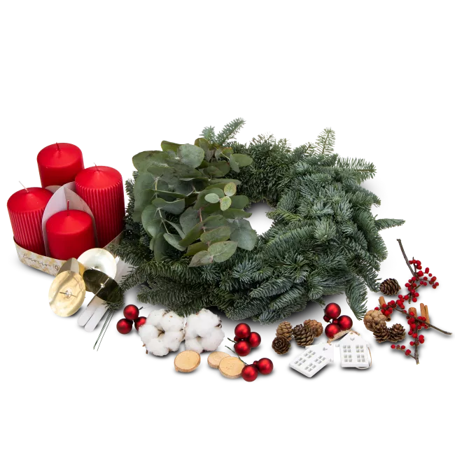 DIY advent wreath kit for home crafting